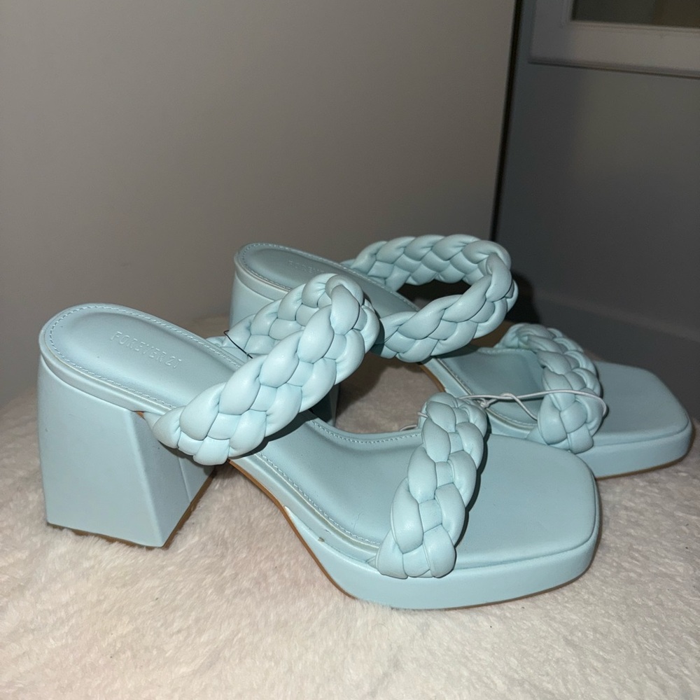 Forever 21 Light Blue Heels